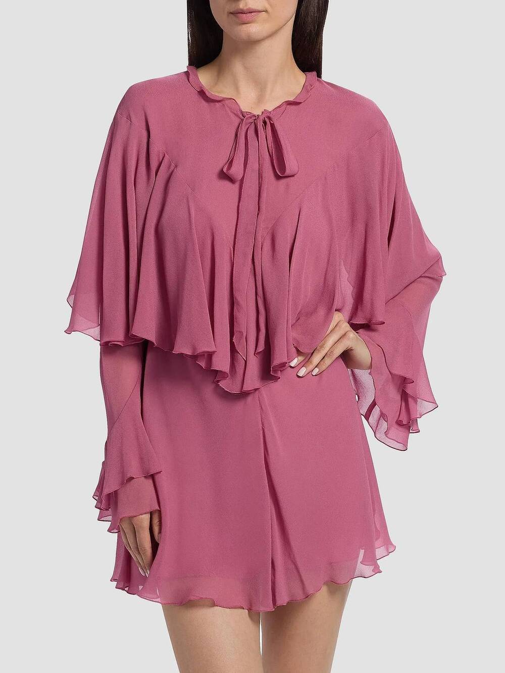 NEW LOVESHACKFANCY liraine dress in deep rose